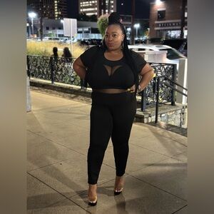 SHEIN Black Jumpsuit with V-Neckline